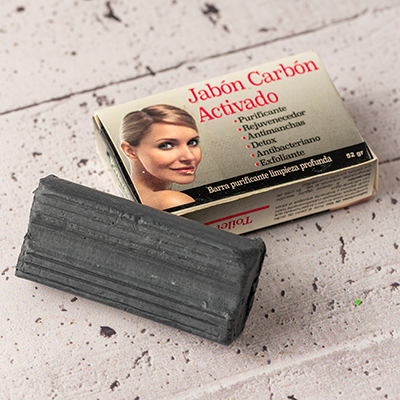 Jabon carbon activo